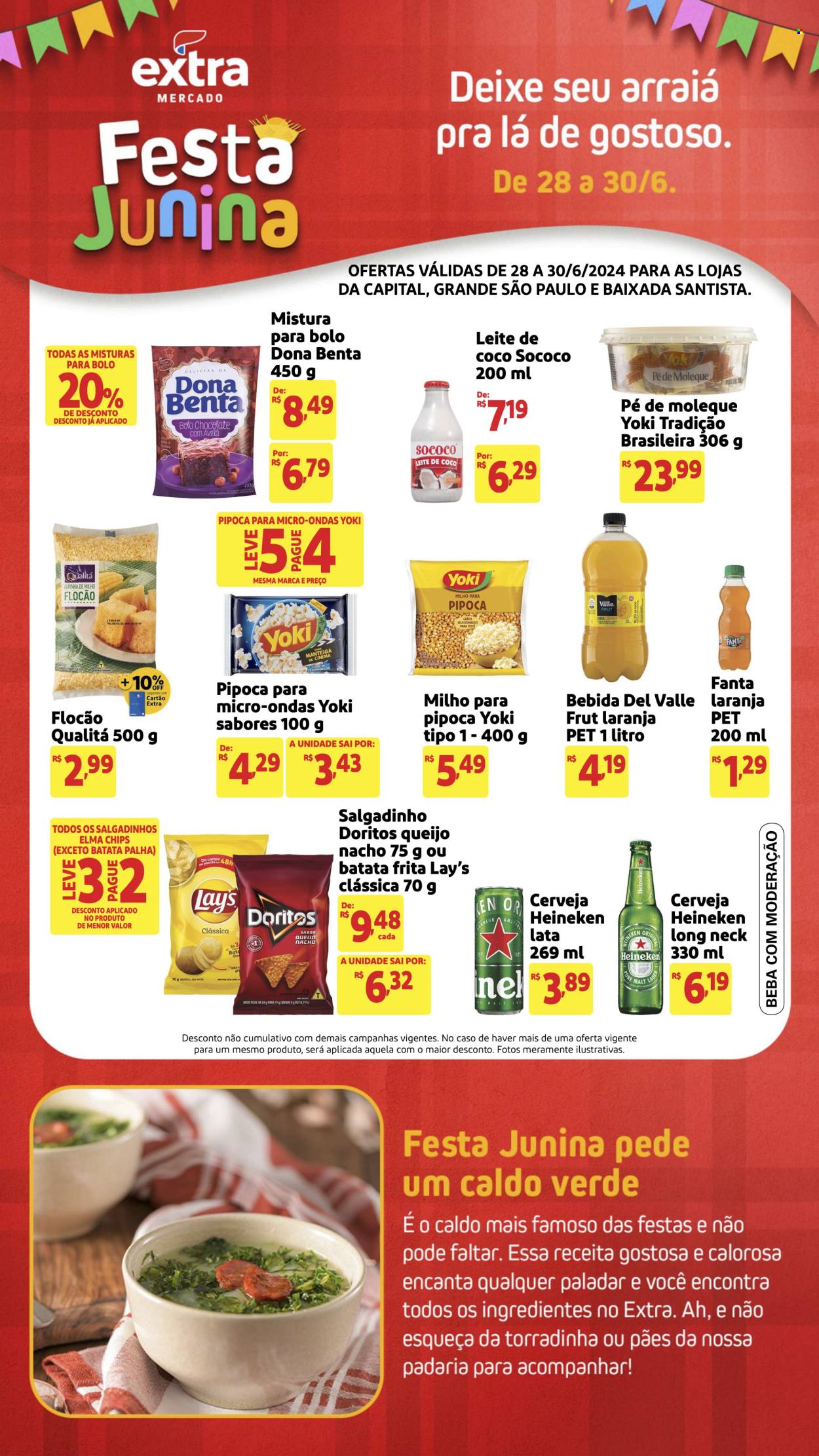 Folheto Mercado Extra - 28/06/2024 - 30/06/2024. Página 1