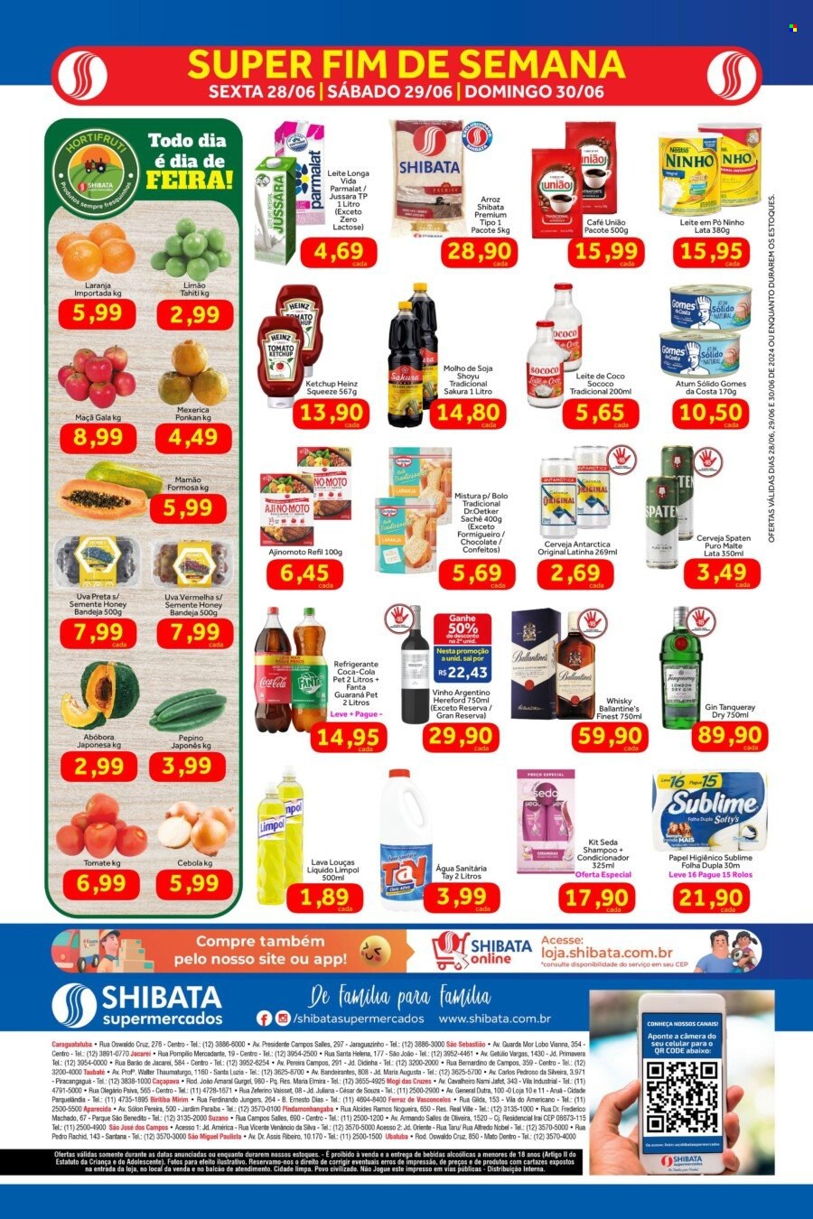 Folheto Shibata Supermercados - 28/06/2024 - 30/06/2024. Página 2