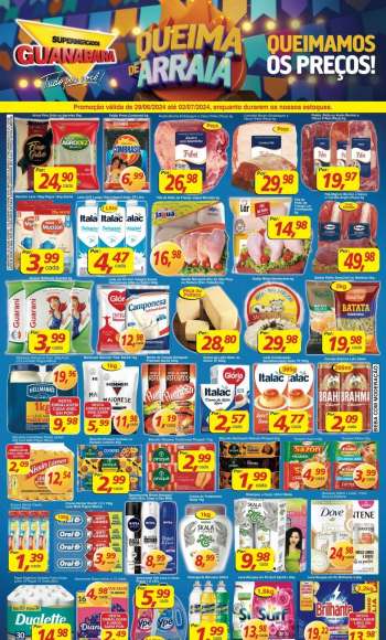 Folheto Supermercados Guanabara - 29/06/2024 - 02/07/2024.