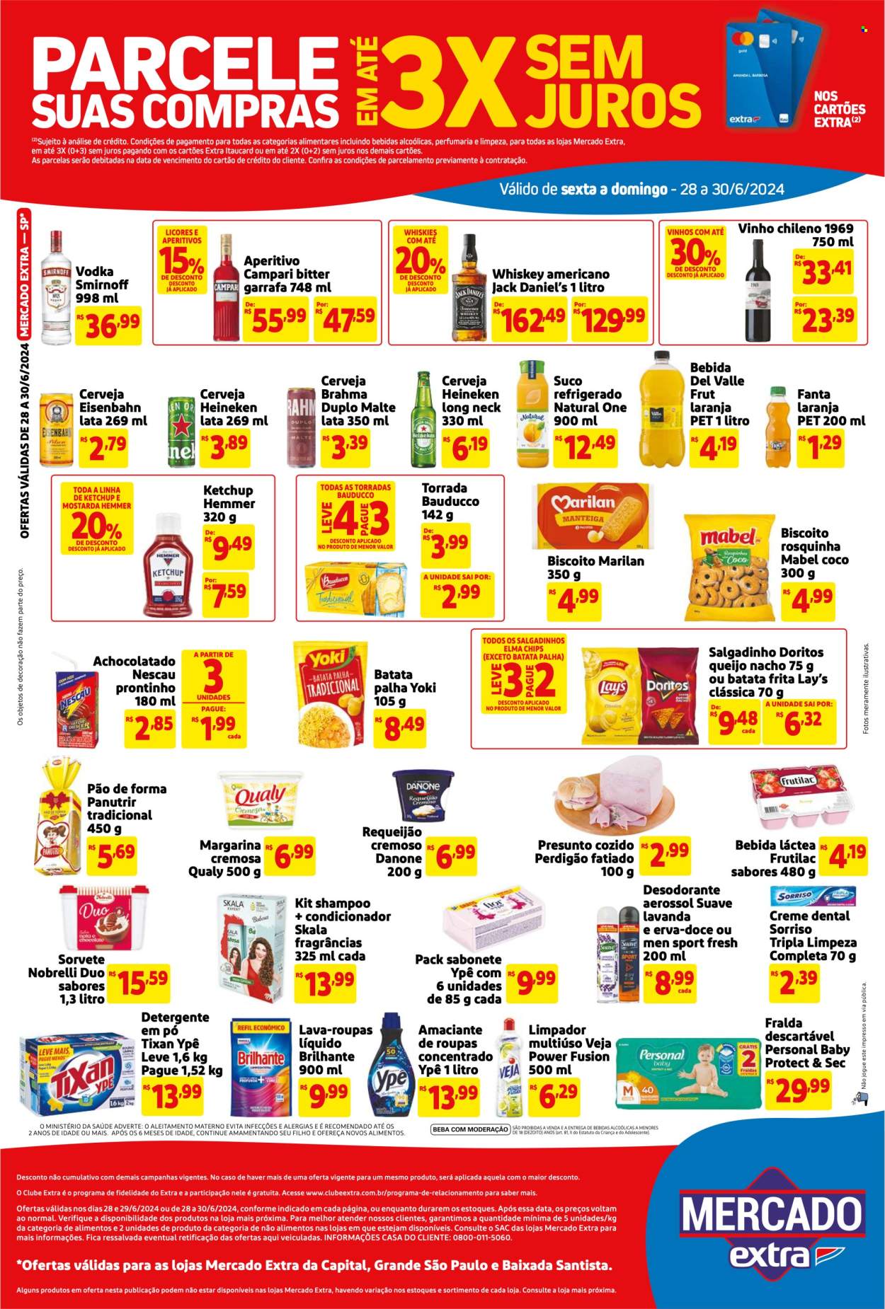Folheto Mercado Extra - 28/06/2024 - 30/06/2024. Página 2