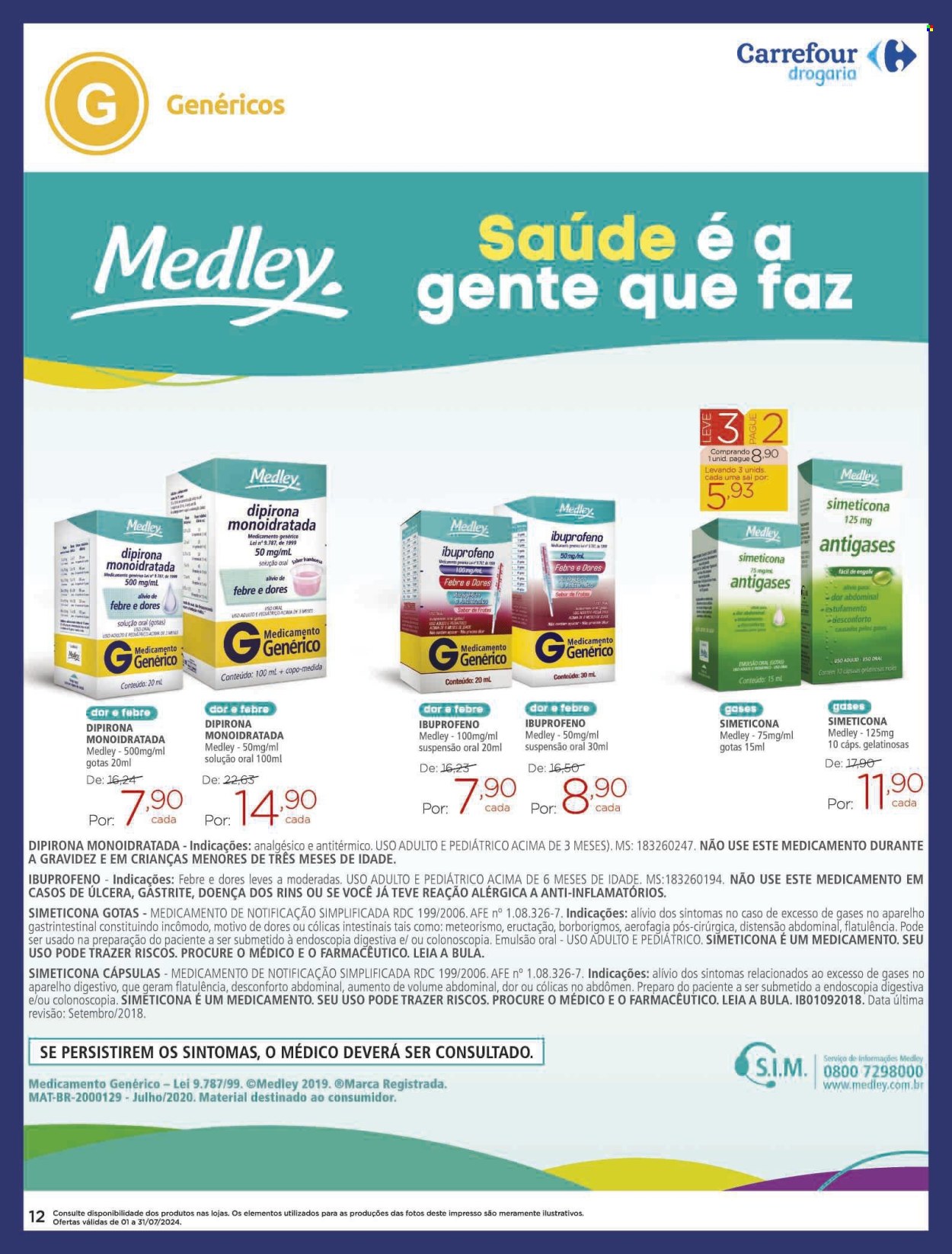 Folheto Carrefour Drogaria - 01/07/2024 - 31/07/2024. Página 12