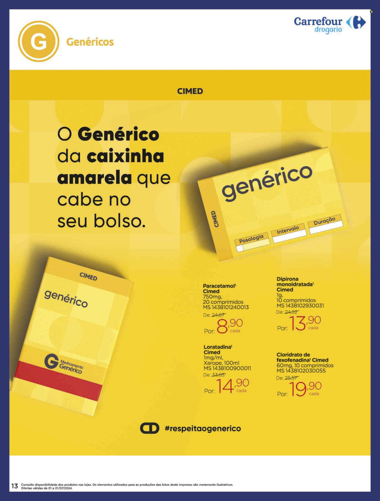 Folheto Carrefour Drogaria - 01/07/2024 - 31/07/2024. Página 13