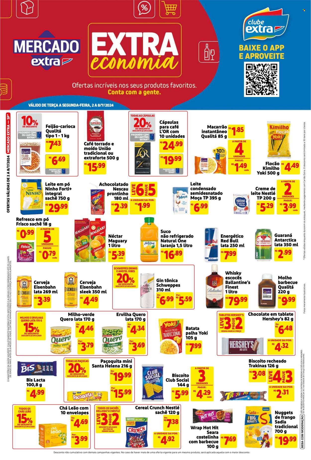 Folheto Mercado Extra - 02/07/2024 - 08/07/2024. Página 1