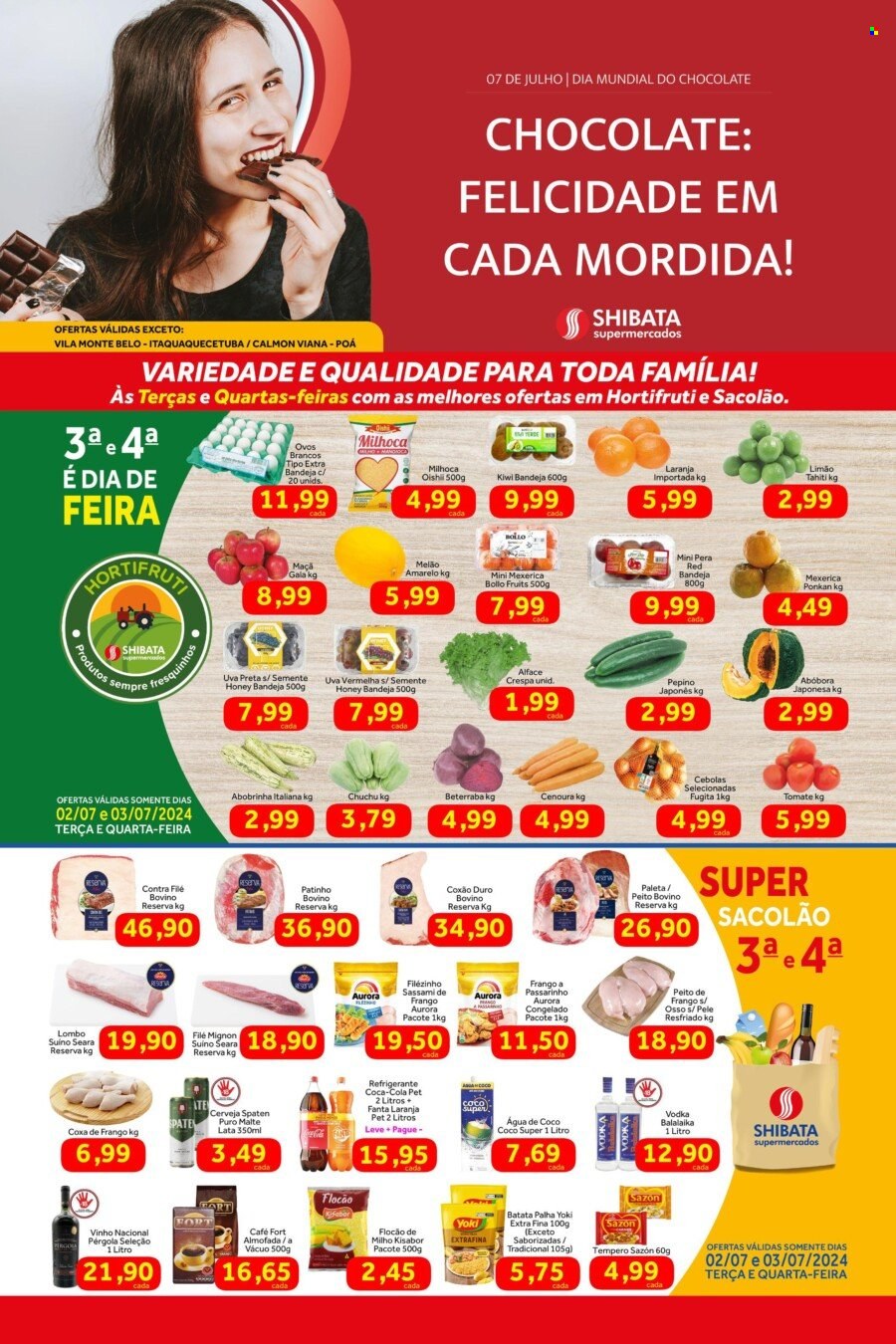 Folheto Shibata Supermercados - 02/07/2024 - 08/07/2024. Página 1