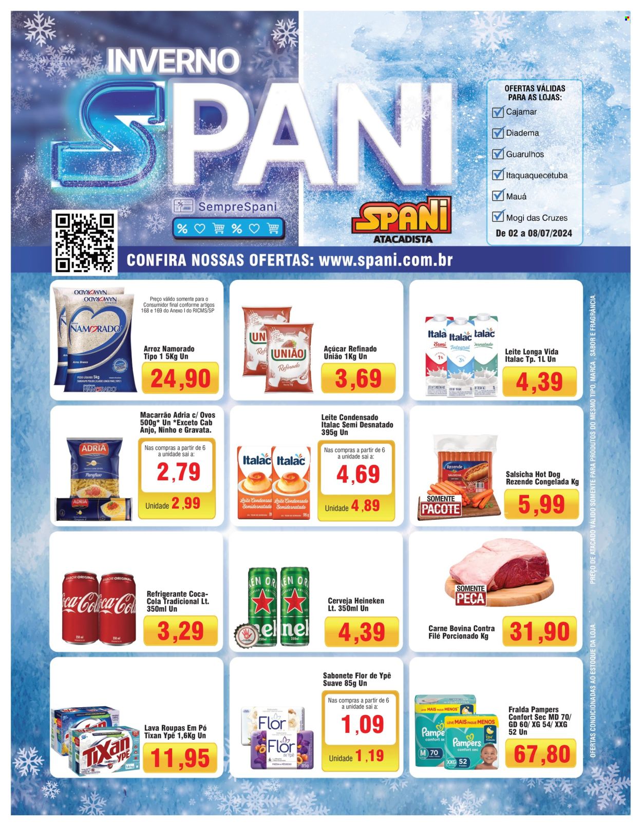 Folheto Spani Atacadista - 02/07/2024 - 08/07/2024. Página 1