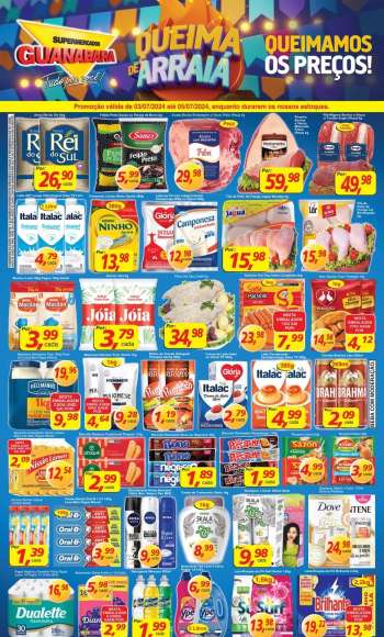 Folheto Supermercados Guanabara - 03/07/2024 - 05/07/2024.