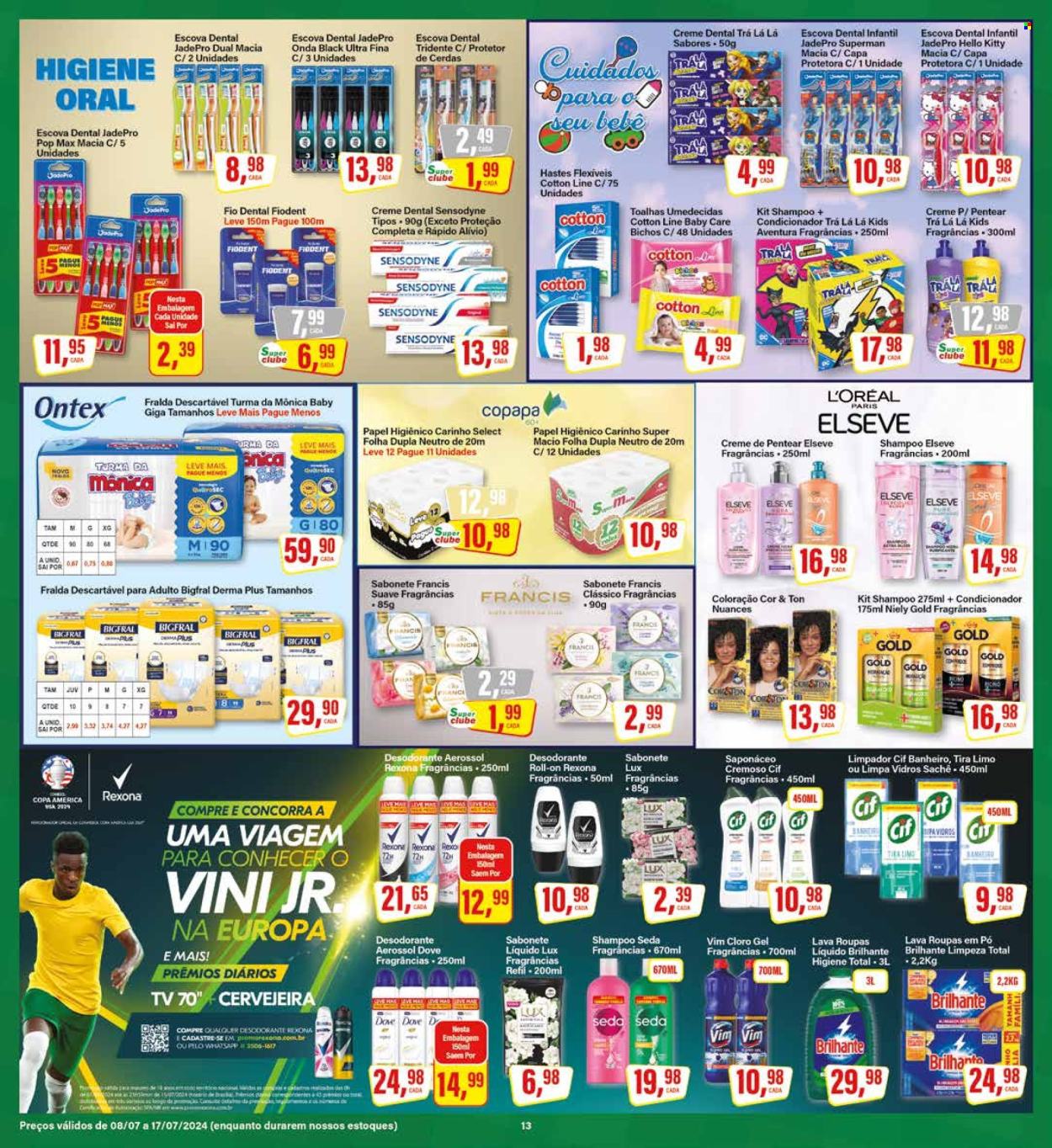 Folheto Rede Supermarket - 08/07/2024 - 17/07/2024. Página 13