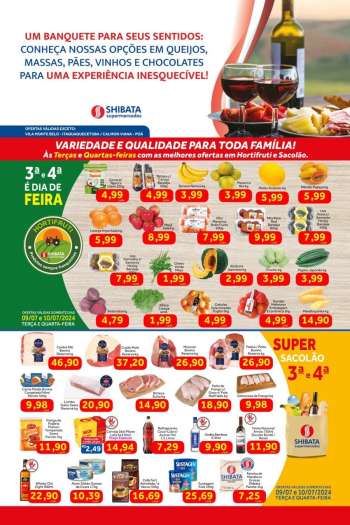 Folheto Shibata Supermercados - 09/07/2024 - 15/07/2024.