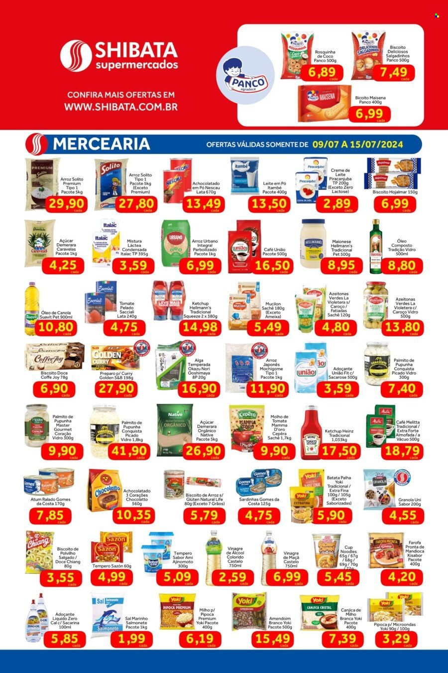 Folheto Shibata Supermercados - 09/07/2024 - 15/07/2024. Página 2