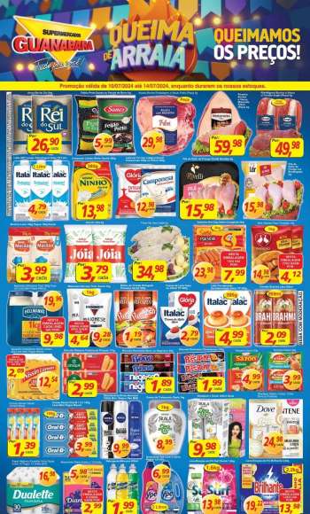 Folheto Supermercados Guanabara - 10/07/2024 - 14/07/2024.