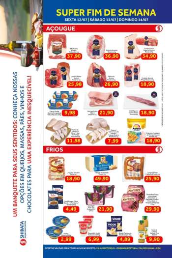 Folheto Shibata Supermercados - 12/07/2024 - 14/07/2024.