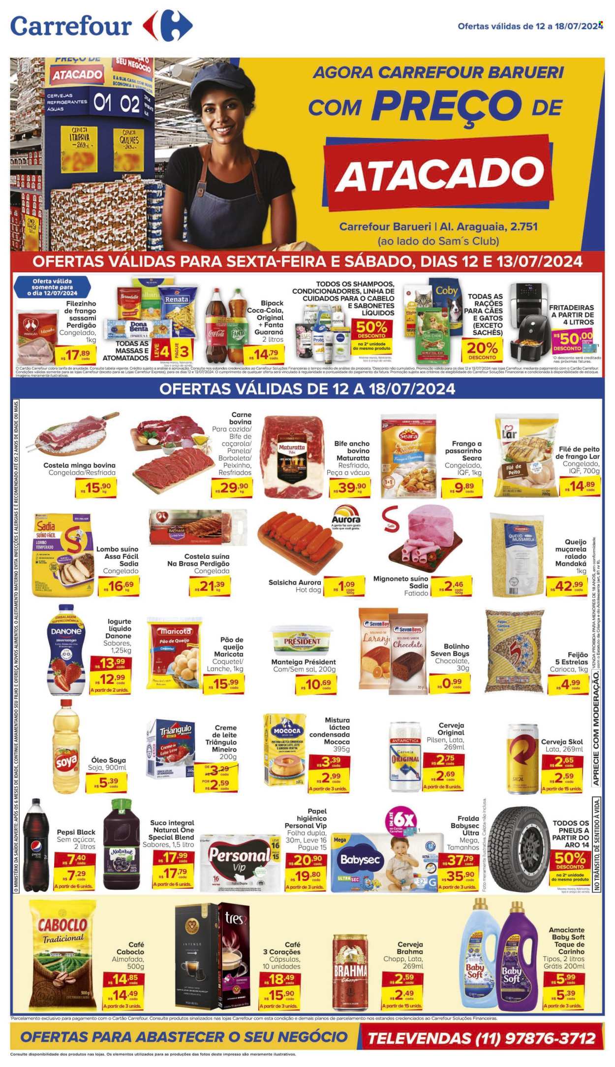 Folheto Carrefour Hiper - 12/07/2024 - 18/07/2024. Página 1