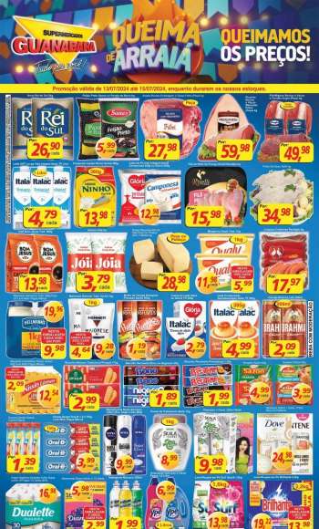 Folheto Supermercados Guanabara - 13/07/2024 - 15/07/2024.