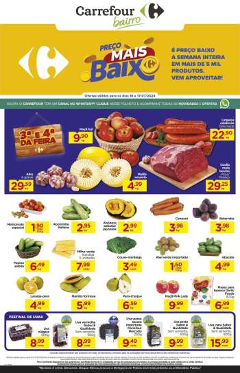 Folheto Carrefour Bairro - 16/07/2024 - 17/07/2024.
