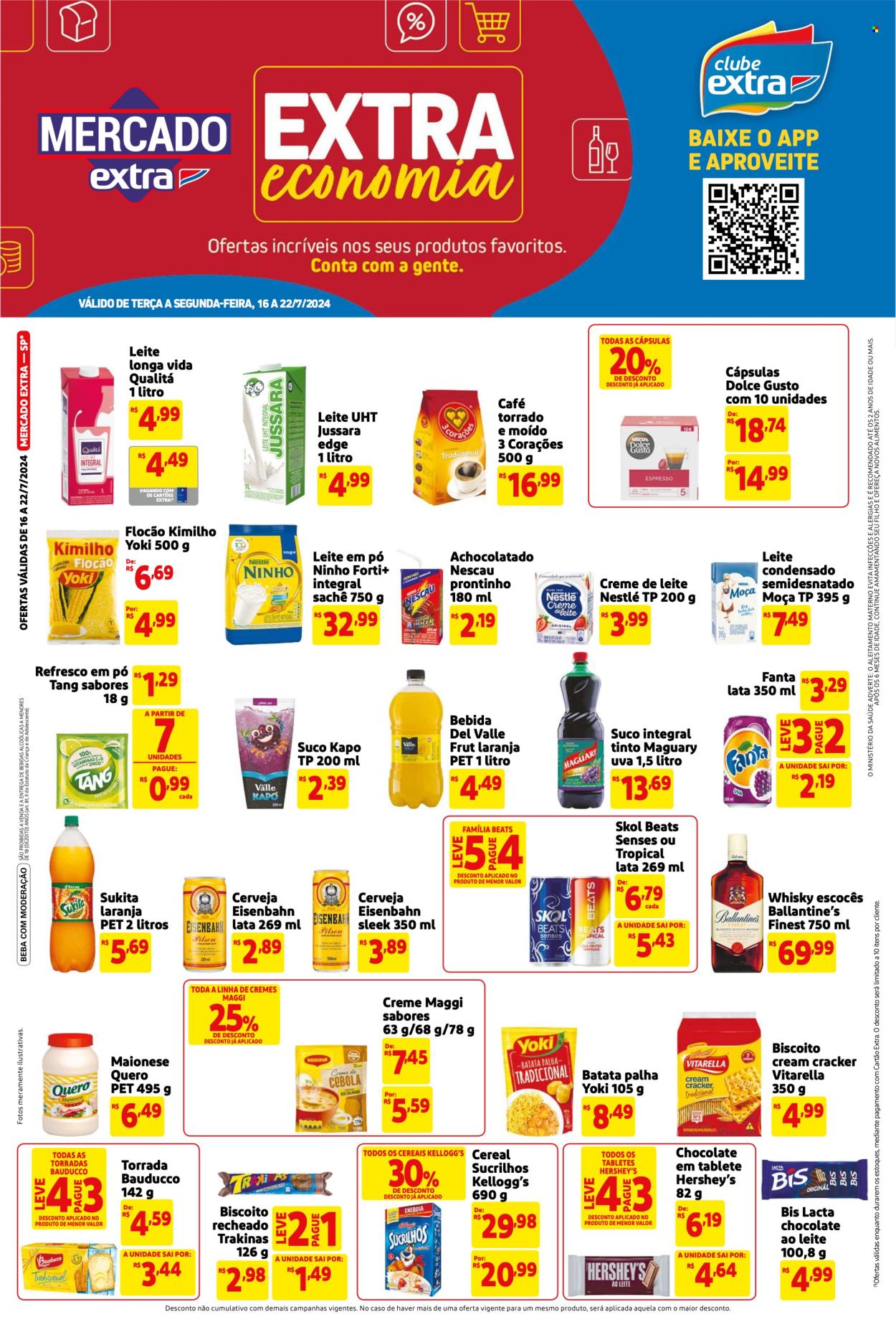 Folheto Mercado Extra - 16/07/2024 - 22/07/2024. Página 1