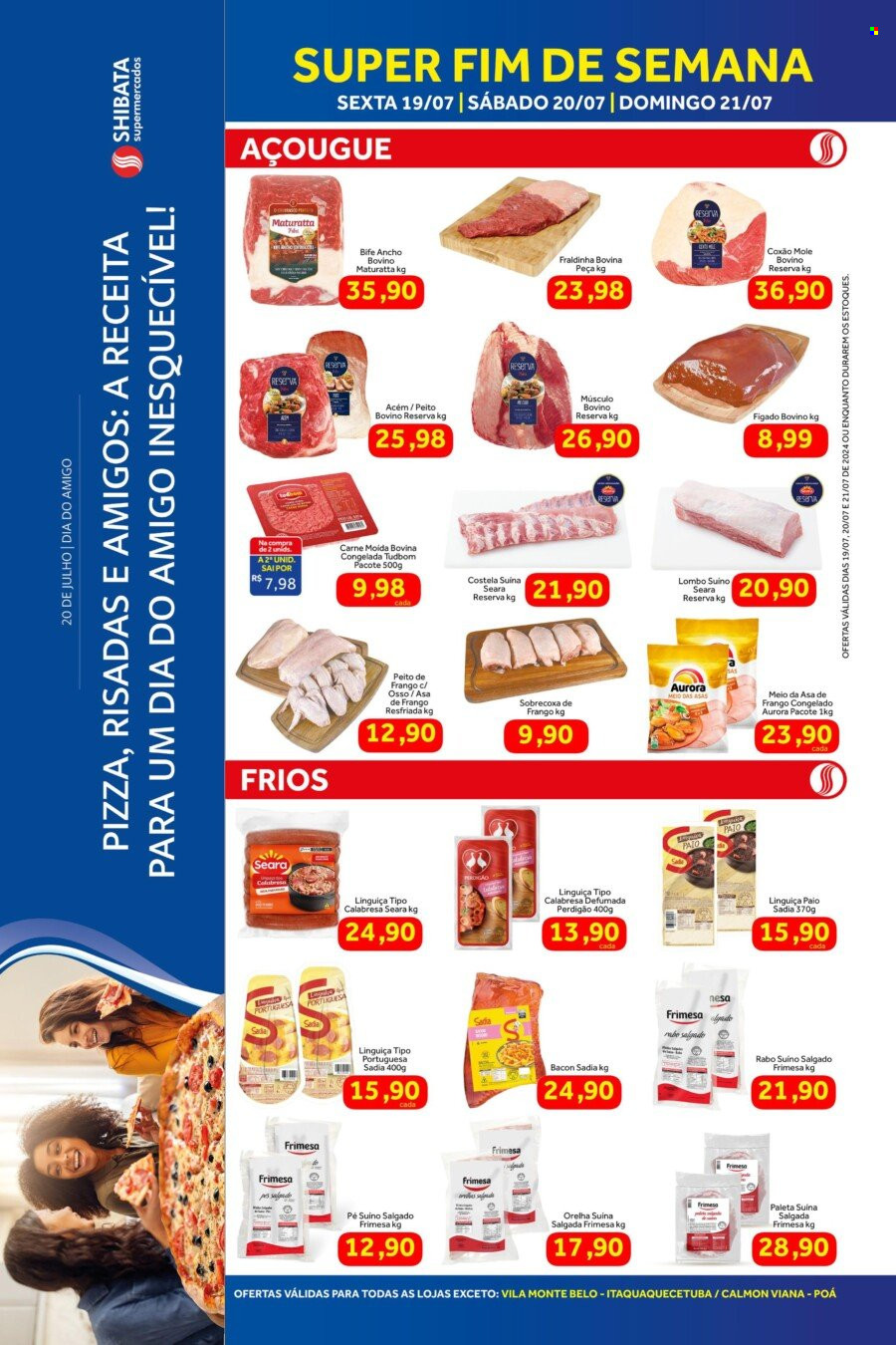 Folheto Shibata Supermercados - 19/07/2024 - 21/07/2024. Página 1
