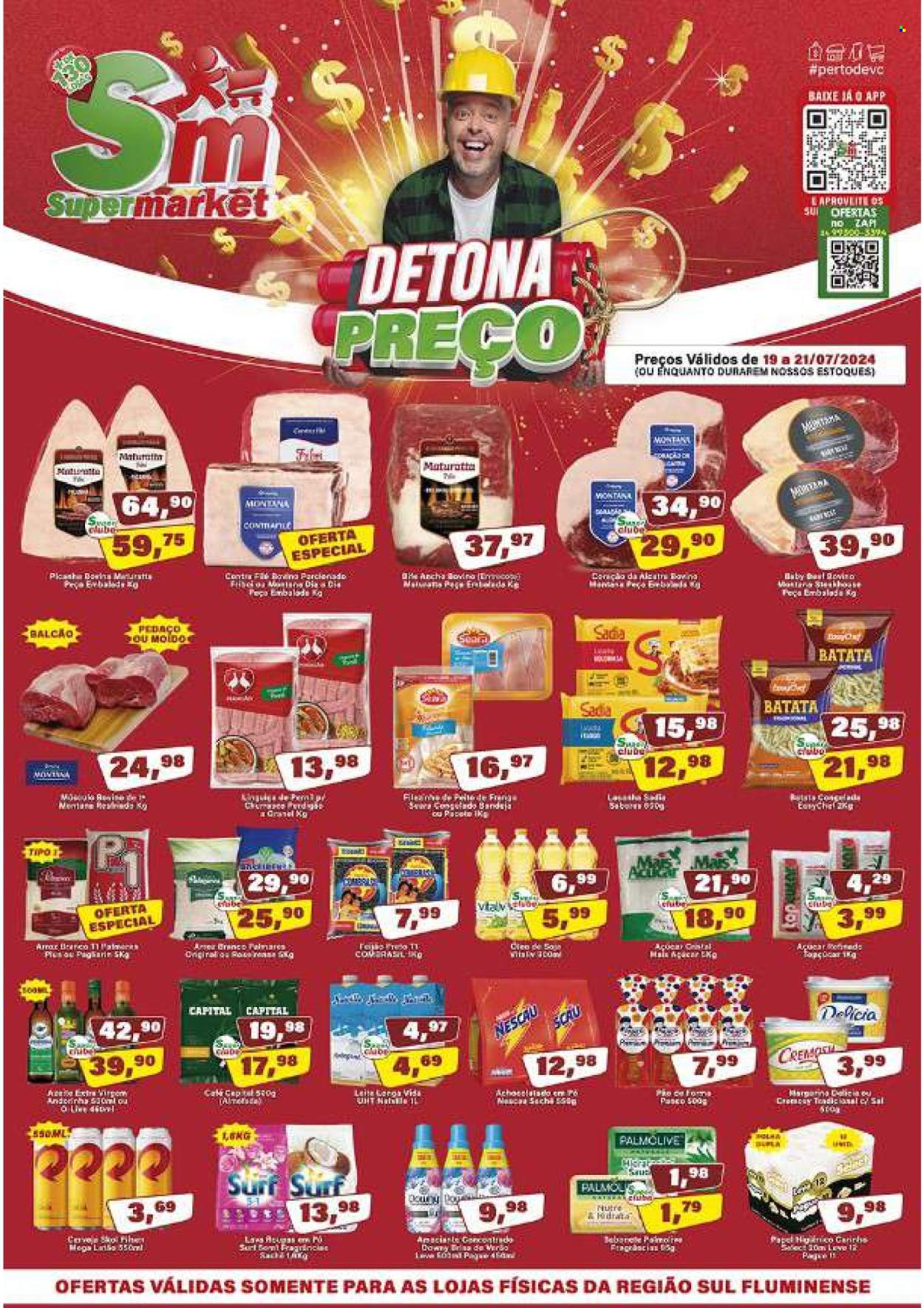 Folheto Rede Supermarket - 19/07/2024 - 21/07/2024. Página 1