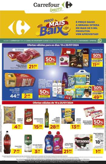 Folheto Carrefour Bairro - 19/07/2024 - 25/07/2024.