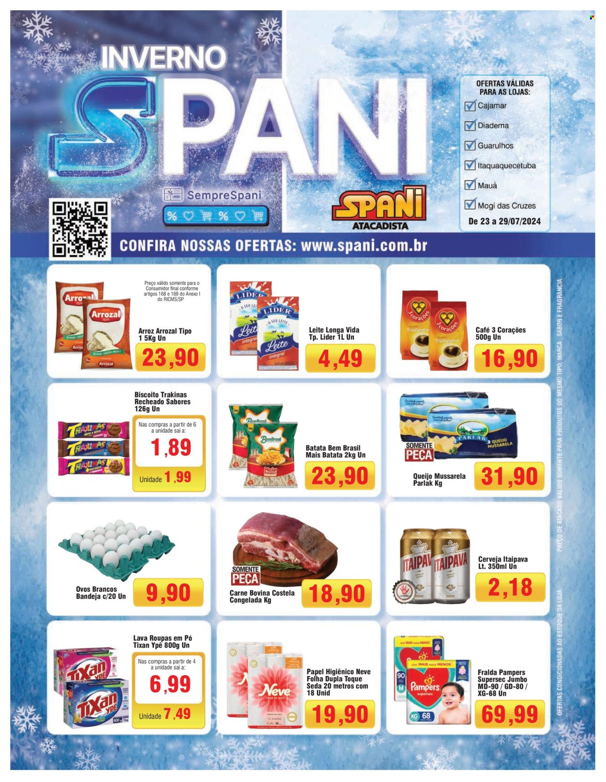 Folheto Spani Atacadista - 23/07/2024 - 29/07/2024. Página 1