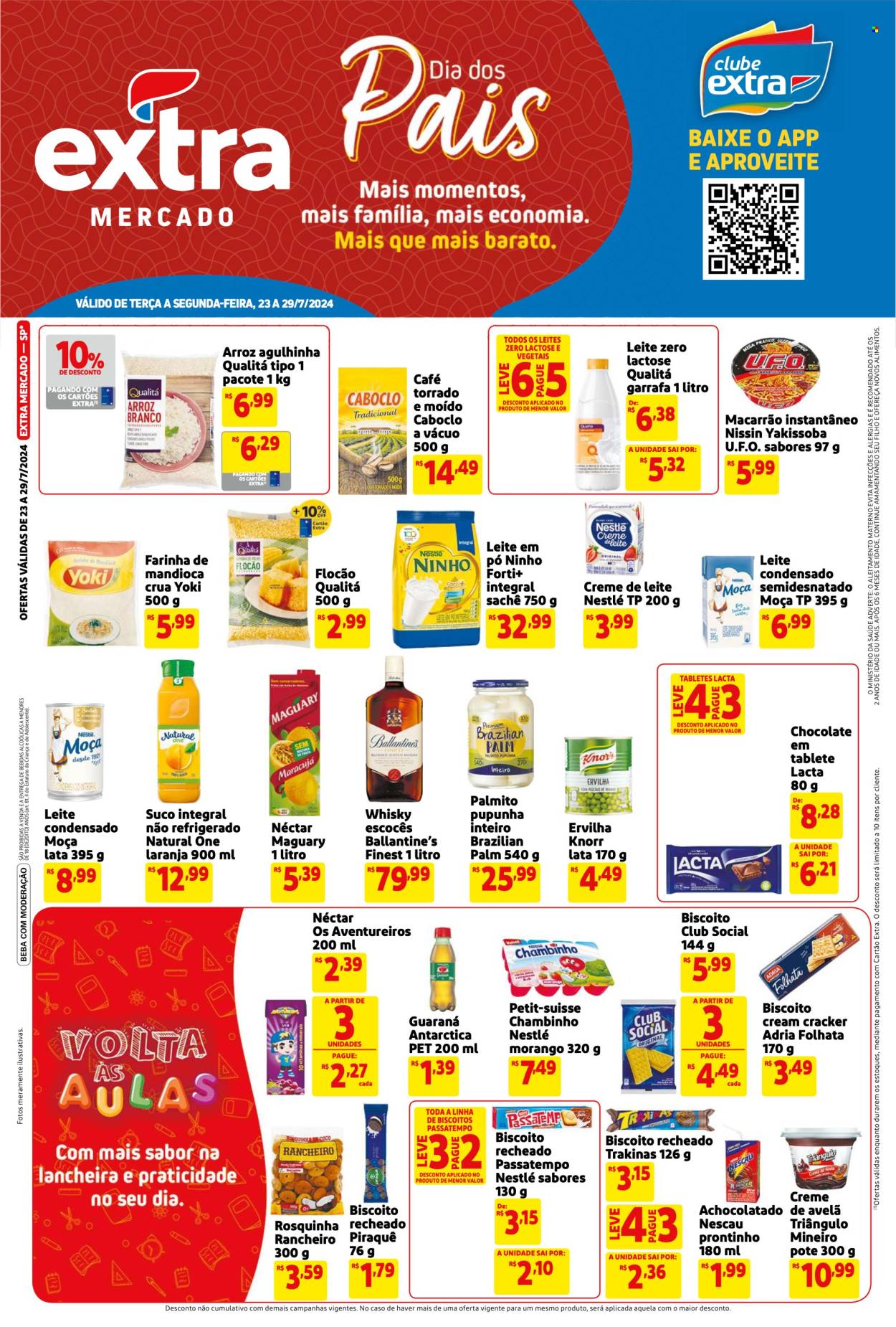 Folheto Mercado Extra - 23/07/2024 - 29/07/2024. Página 1