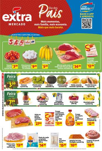 Folheto Mercado Extra - 23/07/2024 - 25/07/2024.