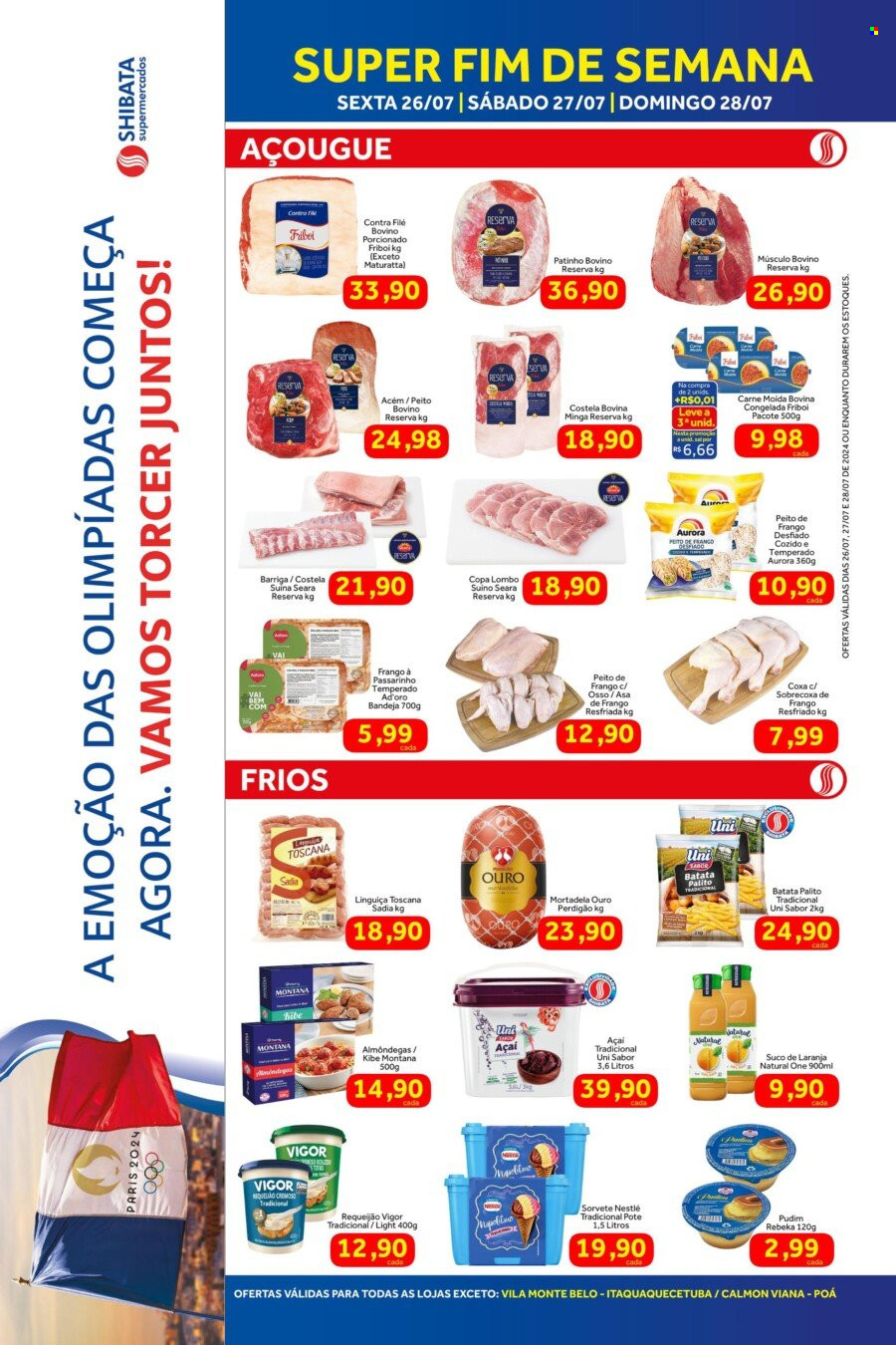 Folheto Shibata Supermercados - 26/07/2024 - 28/07/2024. Página 1