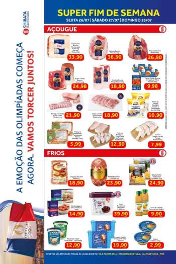 Folheto Shibata Supermercados - 26/07/2024 - 28/07/2024.