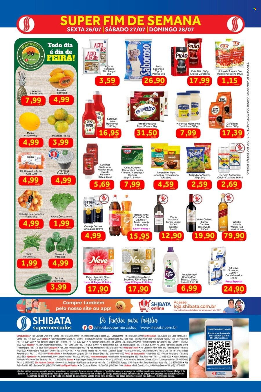 Folheto Shibata Supermercados - 26/07/2024 - 28/07/2024. Página 2