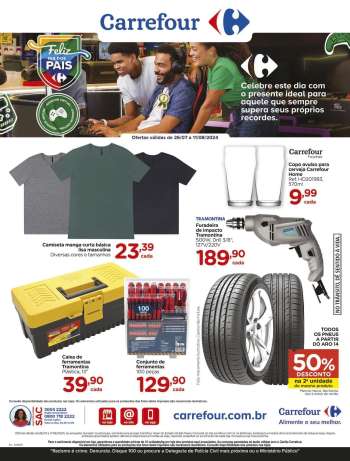 Folheto Carrefour Hiper - 26/07/2024 - 11/08/2024.