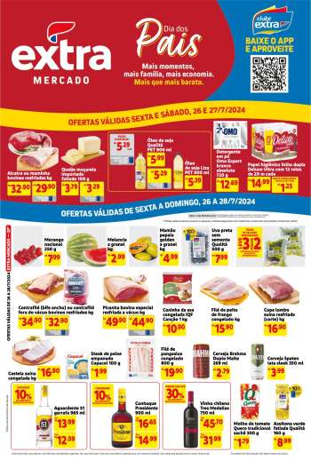 Folheto Mercado Extra - 26/07/2024 - 27/07/2024.