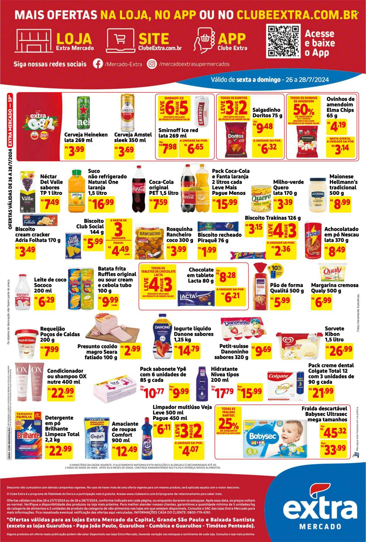 Folheto Mercado Extra - 26/07/2024 - 27/07/2024. Página 2
