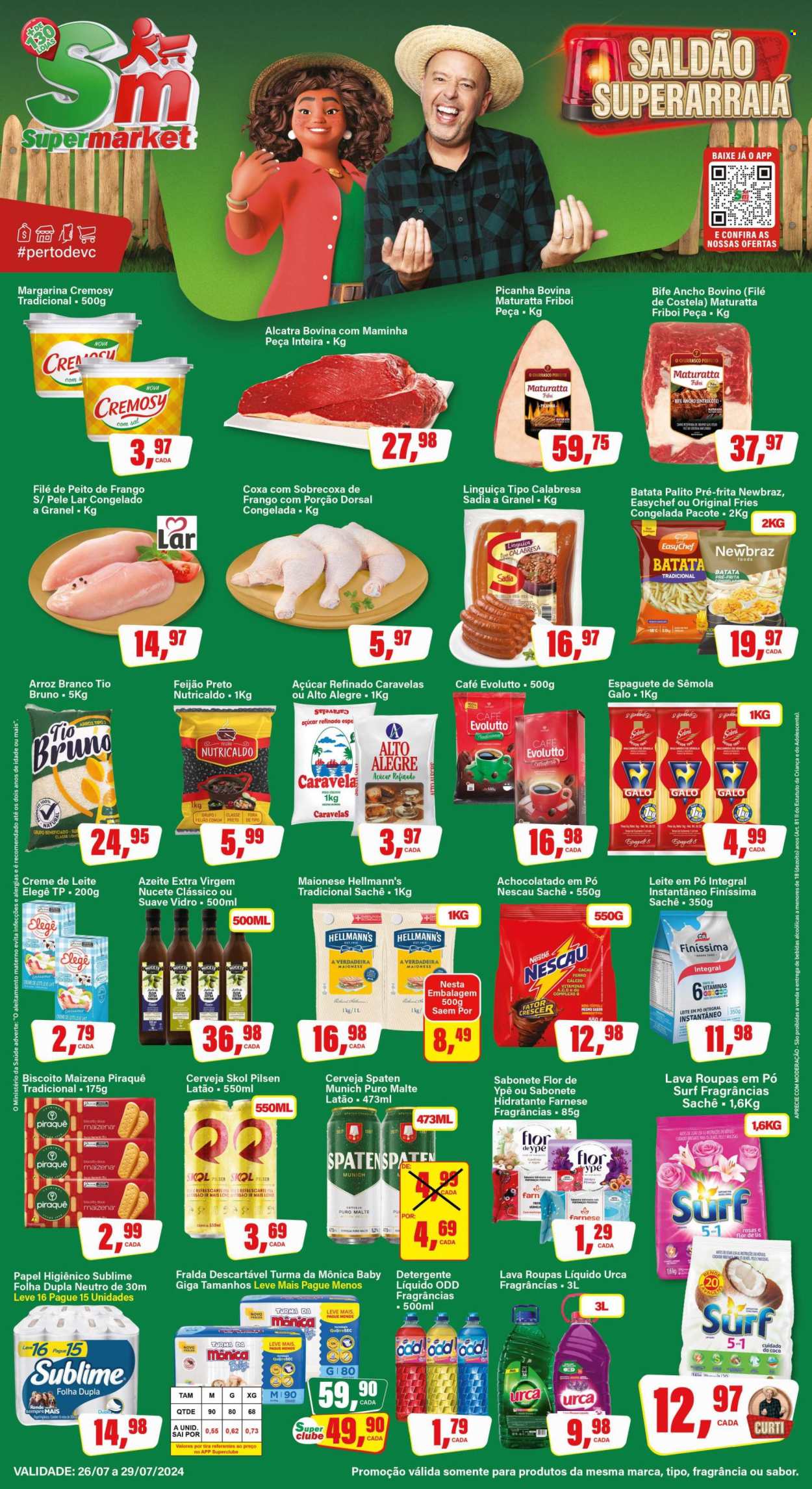 Folheto Rede Supermarket - 26/07/2024 - 29/07/2024. Página 1