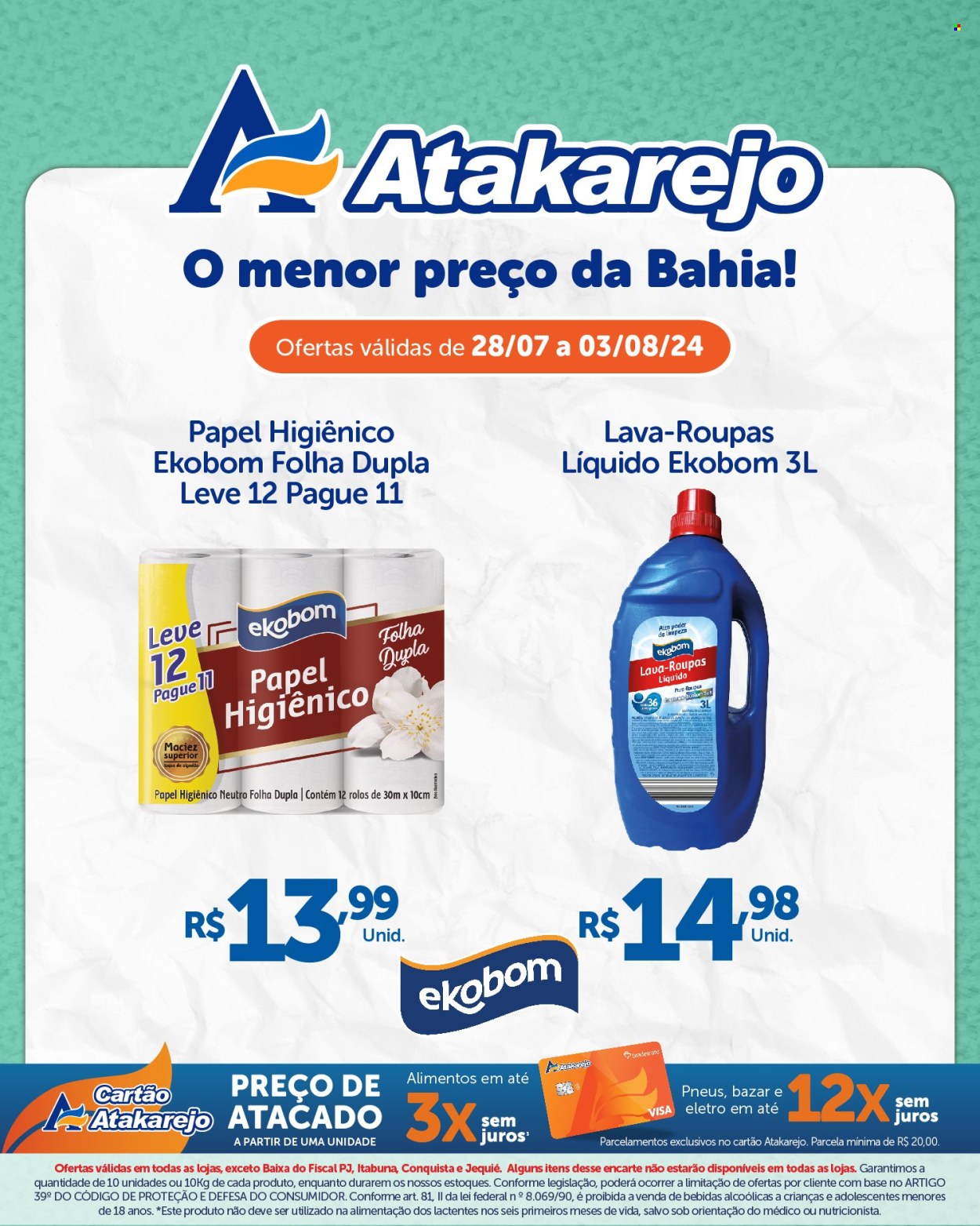 Folheto Atakadão Atakarejo - 28/07/2024 - 03/08/2024. Página 9