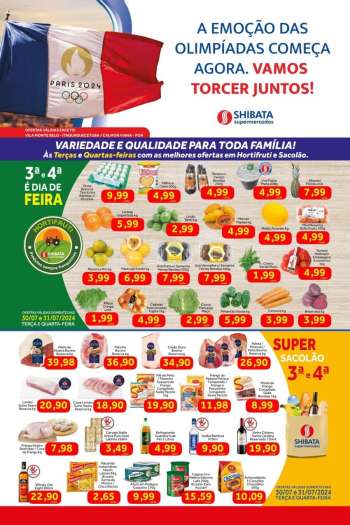 Folheto Shibata Supermercados - 30/07/2024 - 05/08/2024.