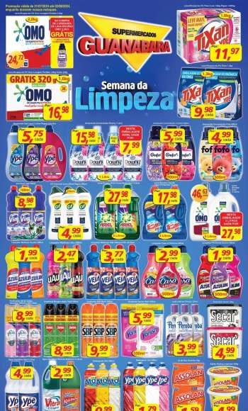 Folheto Supermercados Guanabara - 31/07/2024 - 02/08/2024.