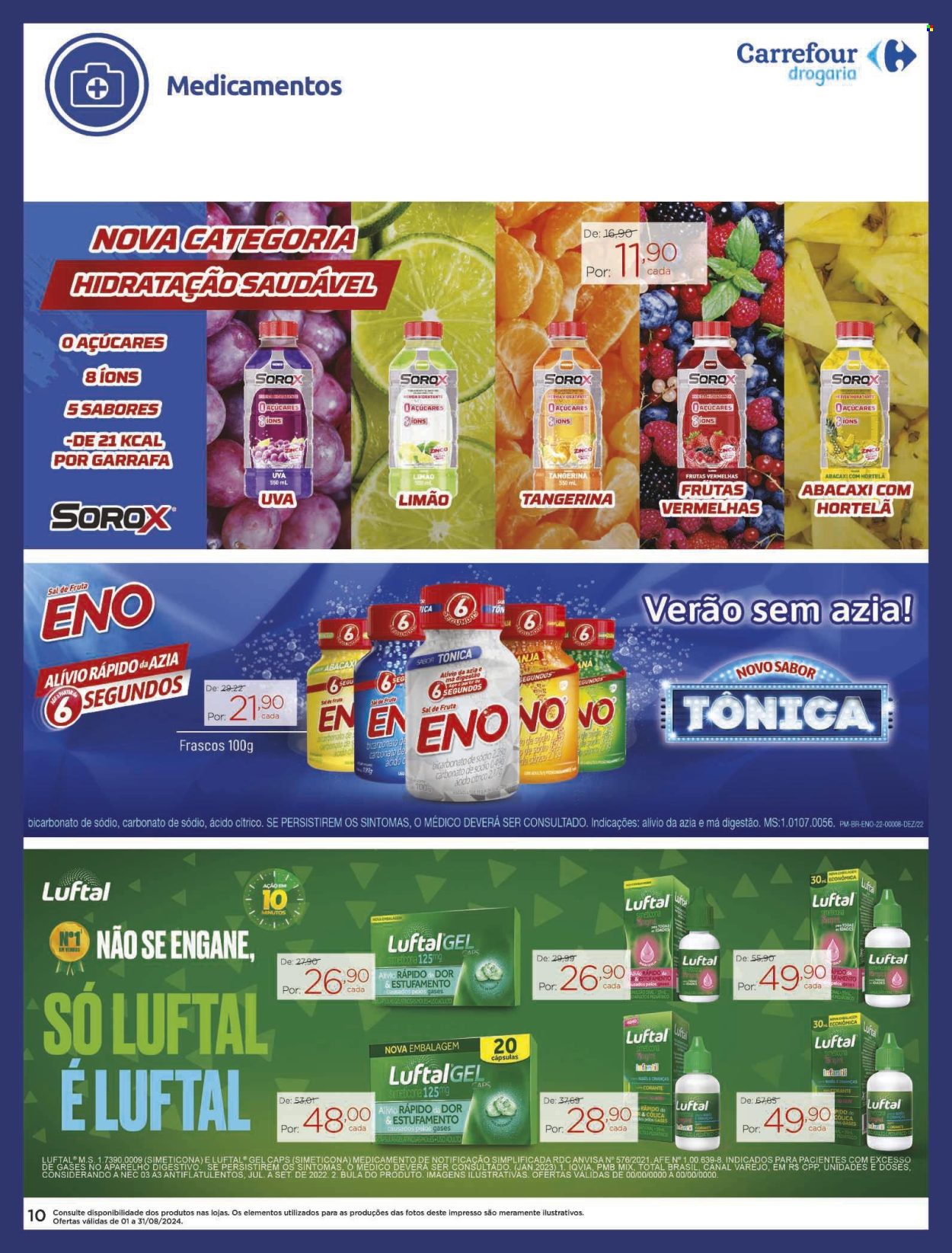 Folheto Carrefour Drogaria - 01/08/2024 - 31/08/2024. Página 10