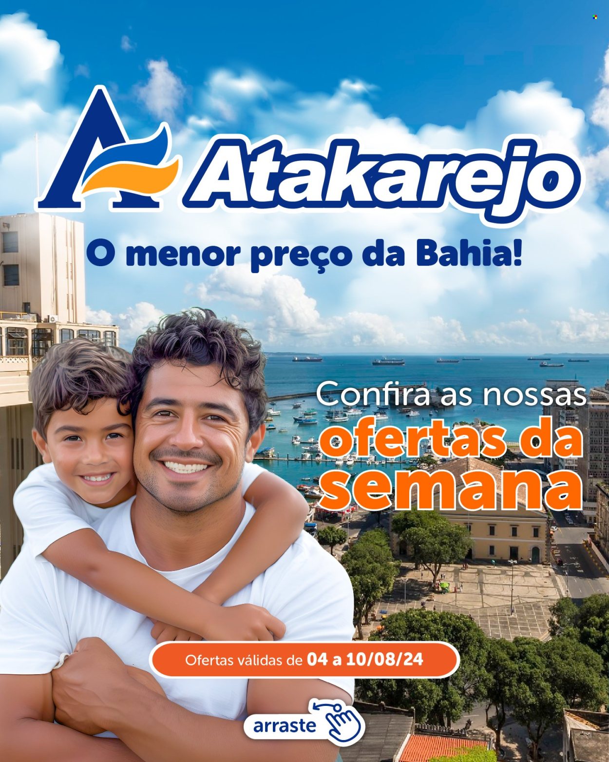 Folheto Atakadão Atakarejo - 04/08/2024 - 10/08/2024. Página 1