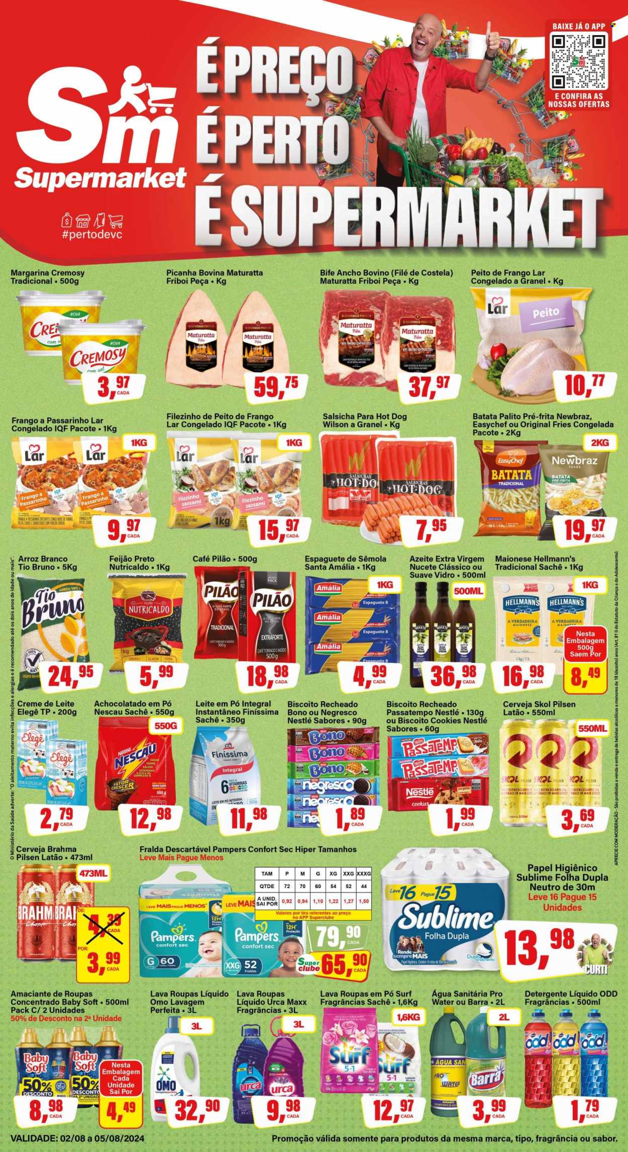 Folheto Rede Supermarket - 02/08/2024 - 05/08/2024. Página 1