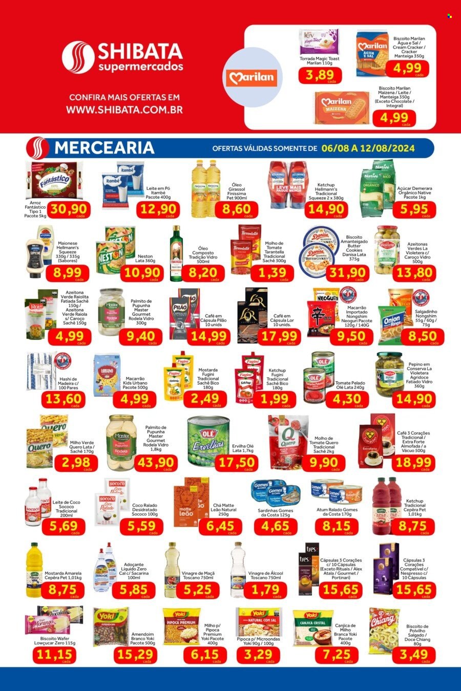Folheto Shibata Supermercados - 06/08/2024 - 12/08/2024. Página 2