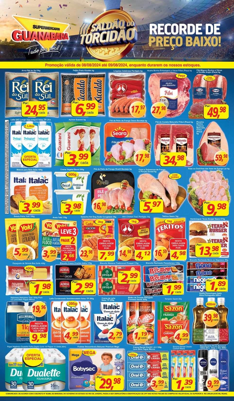 Folheto Supermercados Guanabara - 08/08/2024 - 09/08/2024. Página 12