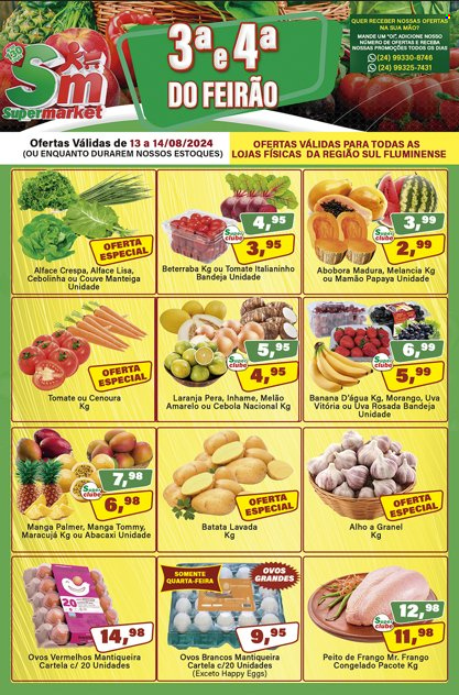 Folheto Rede Supermarket - 13/08/2024 - 14/08/2024. Página 1