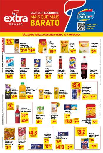 Folheto Mercado Extra - 13/08/2024 - 19/08/2024.