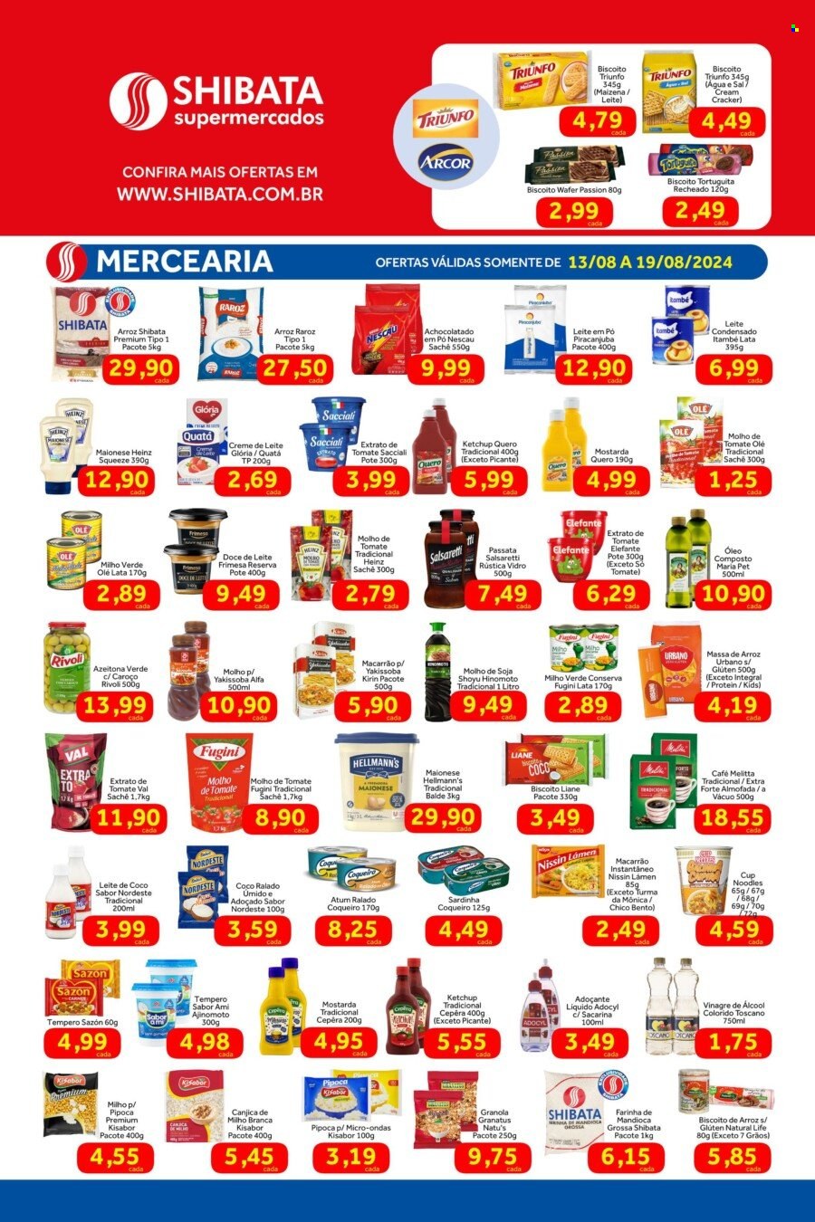 Folheto Shibata Supermercados - 13/08/2024 - 19/08/2024. Página 2