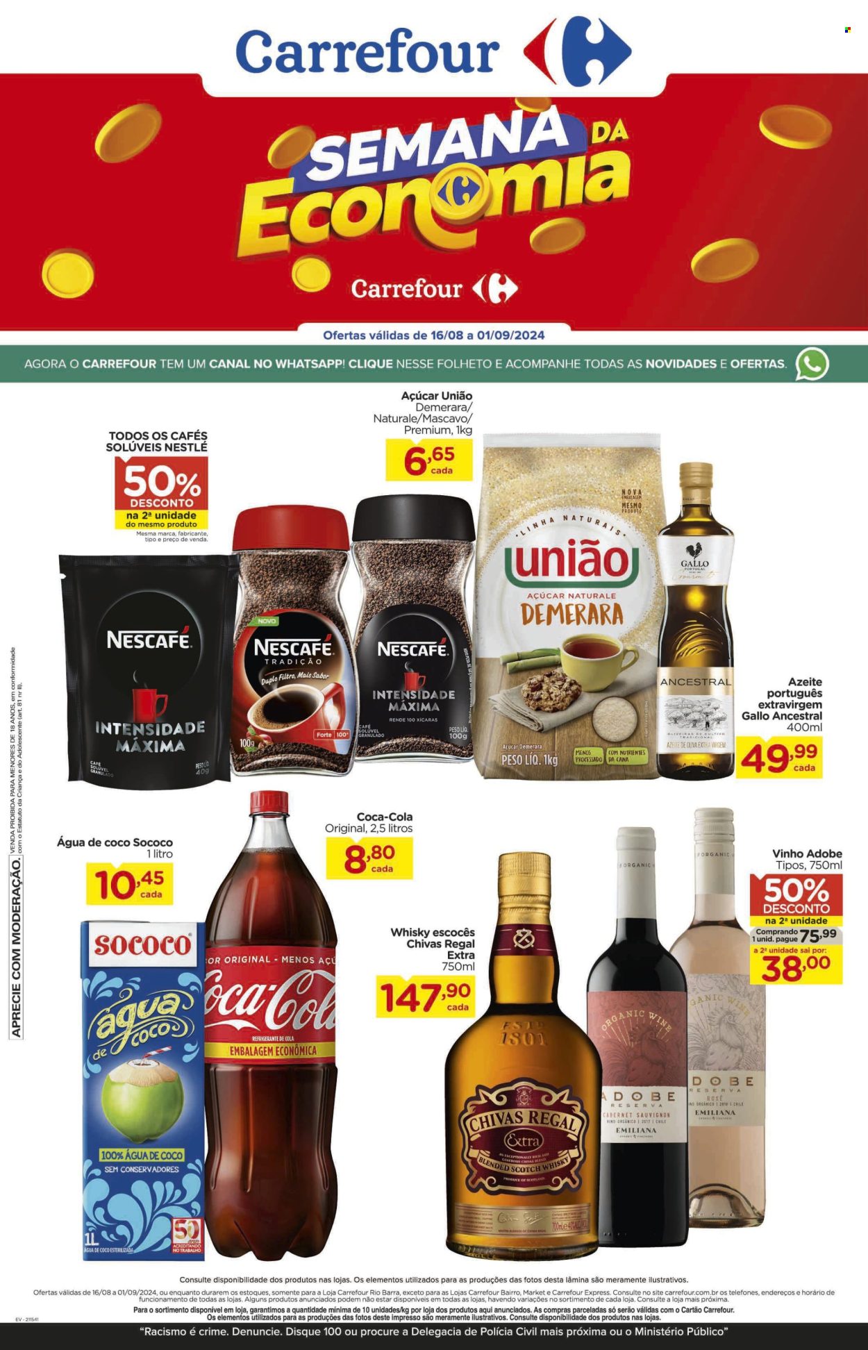 Folheto Carrefour Hiper - 16/08/2024 - 01/09/2024. Página 1