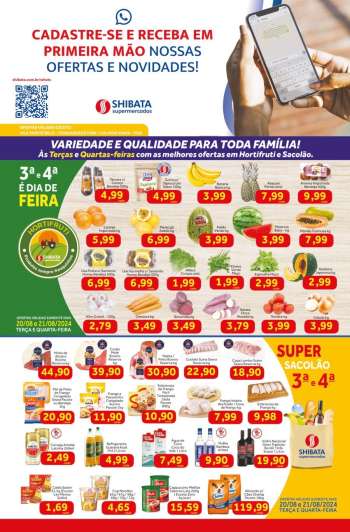 Folheto Shibata Supermercados - 20/08/2024 - 26/08/2024.