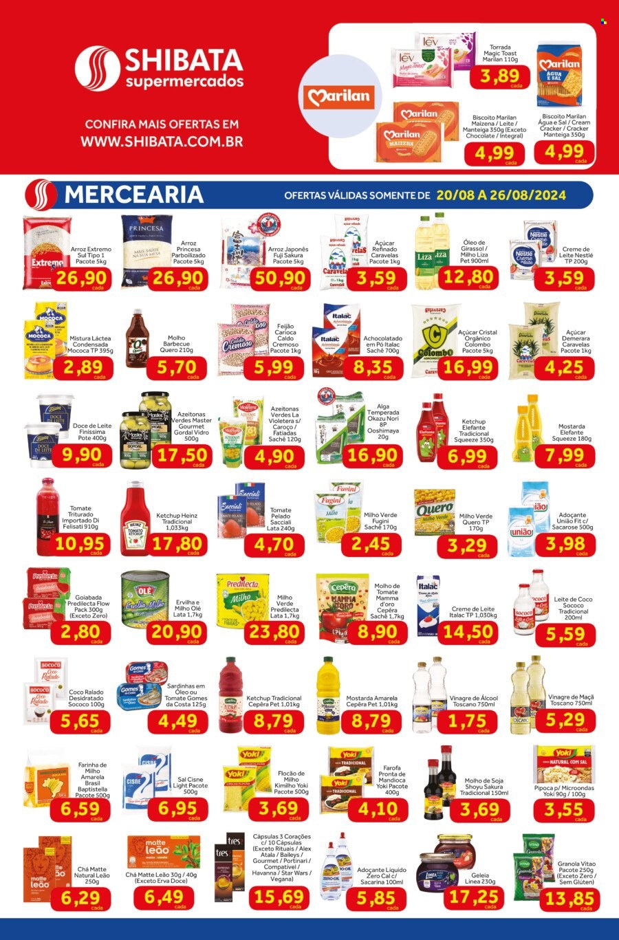 Folheto Shibata Supermercados - 20/08/2024 - 26/08/2024. Página 2
