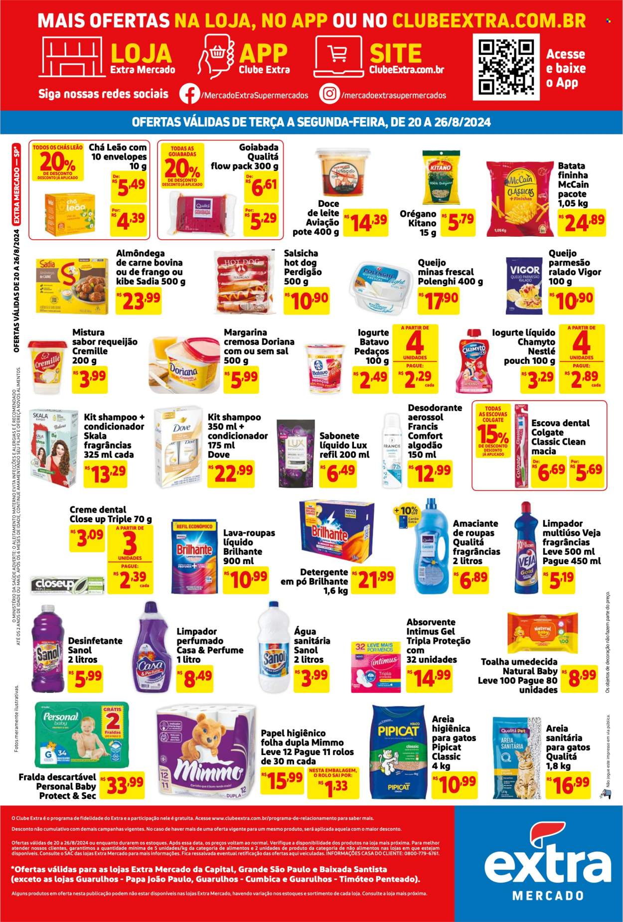 Folheto Mercado Extra - 20/08/2024 - 26/08/2024. Página 2