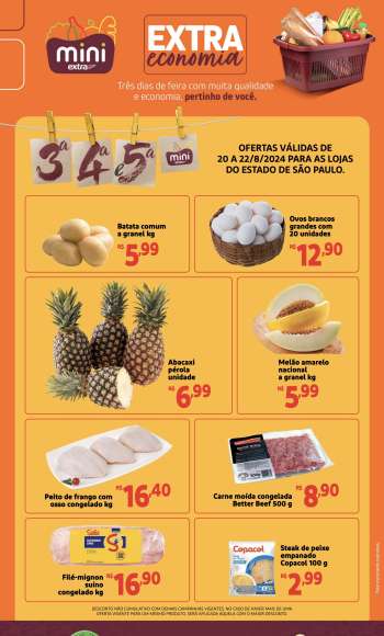 Folheto Mini Extra - 20/08/2024 - 22/08/2024.