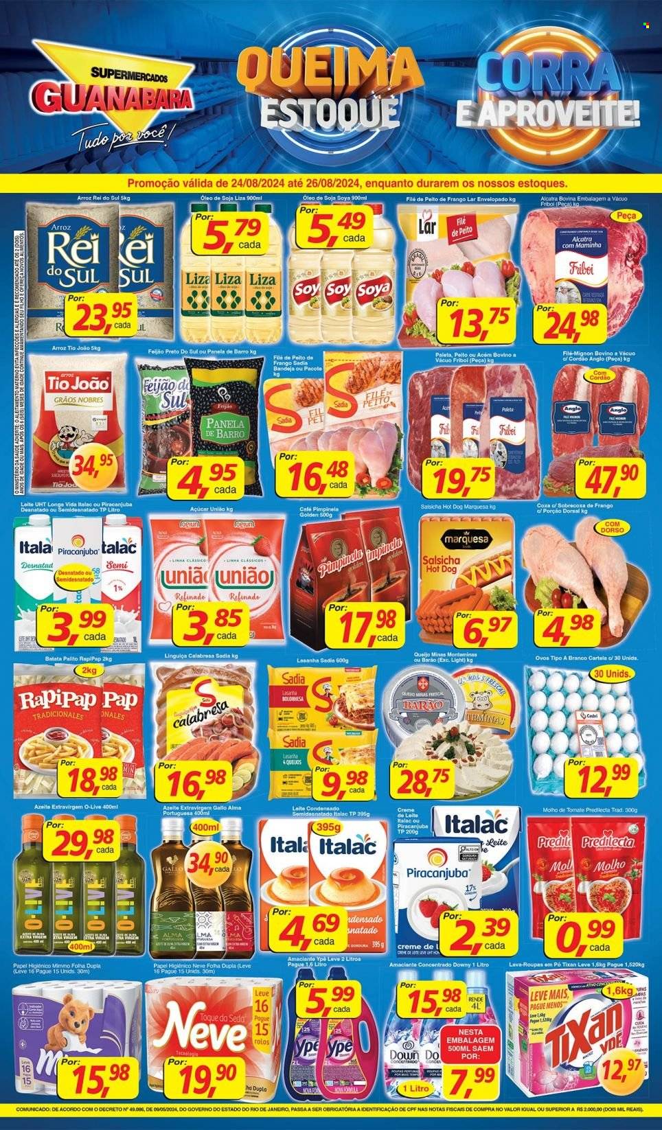 Folheto Supermercados Guanabara - 24/08/2024 - 26/08/2024. Página 12
