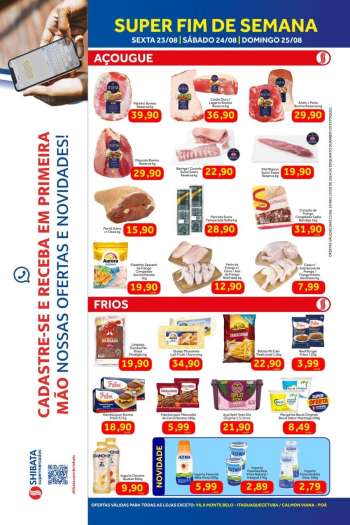 Folheto Shibata Supermercados - 23/08/2024 - 25/08/2024.